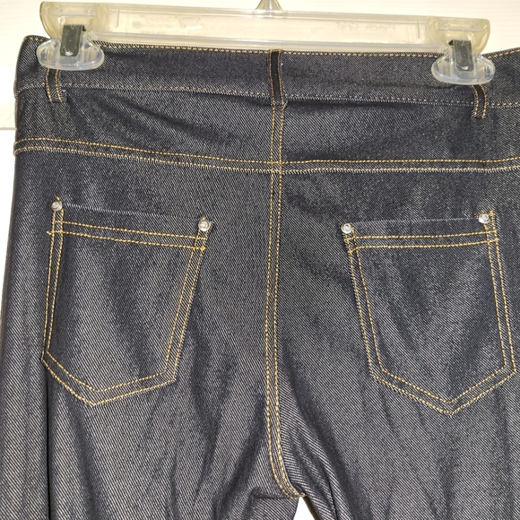 Yelete Women's Medium Cotton-Blend 5-Pocket Skinny Jegging Black - Picture 3 of 9